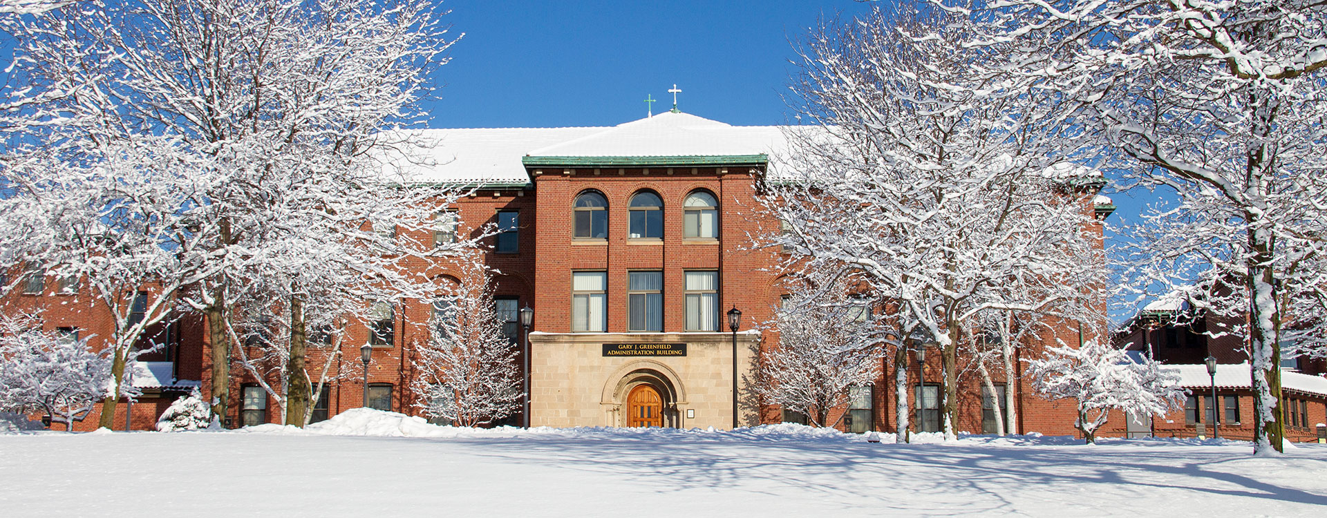 Greenfield Building in winter